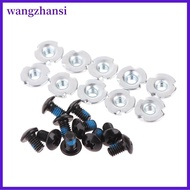 wangzhansi 10Pairs Skate Shoes Screws Inline Roller Skate Replacement Repair Mounting Screws Nut Bol
