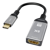 USB C to -Compatible Adapter 4K 120HZ High Definition Patch Cord for Computer Monitor Support 48Gbps Transfer Rate