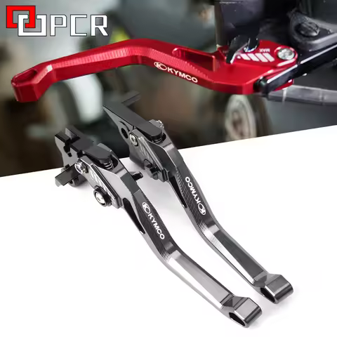 LOGO KYMCO Motorcycle Adjustable Brake Clutch Levers For KYMCO DownTown DT 125 200 300 350 XCITING 2
