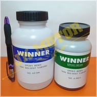 อีพ็อกซี่ เรซิ่น (Epoxy Resin) WINNER 2:1 บรรจุ 900 กรัม Winner สำหรับงานมอเตอร์ทั่วไป งานทุ่นสว่าน หินเจียร์ คอยล์เบรค เคลือบแข็ง ทนความร้อนสูง