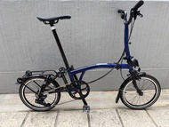 Brompton 藍清漆摺疊單車 P-line M bar - Bolt Blue Lacquer 12 speeds