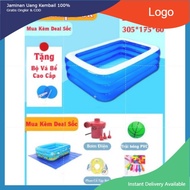 [En71] Inflatable Swimming Pool for the Whole Family, Size 3m05, 3 floors, Extremely Thick,