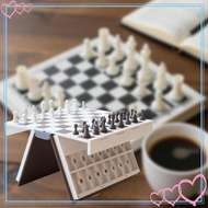 [meteorbdMY] 3 D Printed Chess Book Chess Game Set Folding Chessboard Desktop Game for Professionals