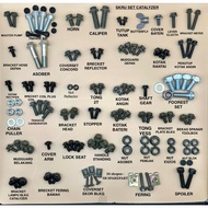 COMBO🔥 FULL SET SKRU RXZ💯 SESUAI UNTUK RESTORE BAJET RENDAH ✅ Skru Part Rxz Mili / catalyzer FULL SE