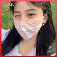 YONGJ Breathable Jade Cinnamon Dog Sunscreen Washable Ice Silk Summer Sunscreen Face Fashion Adjustable Cute Face Shield