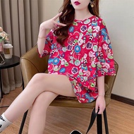 Oversize Tee Tshirt Loose BFF PatternWanita - Imported Unisex T-Shirt
