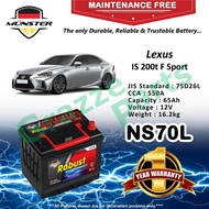 Münster Robust MF CMF NS70 | NS70L | 75D26L (65AH) Car Battery Bateri Kereta for Lexus IS 200T IS200