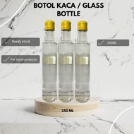 BOTOL KACA 250ML / BOTOL KACA MADU / BOTOL KACA JUS / GLASS BOTTLE 250ML