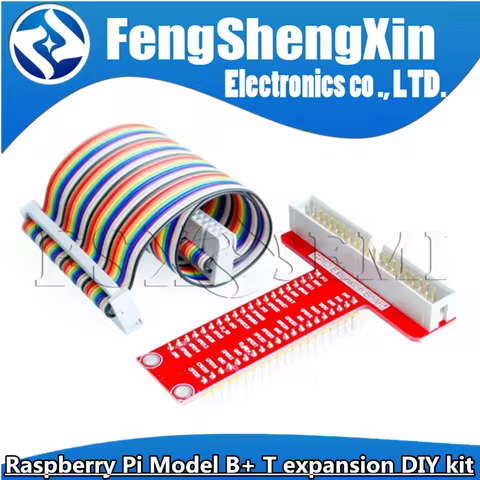 1set Raspberry pie Raspberry Pi 3B+/4B Accessories T type GPIO expansion board + Raspberry pi 40P ca