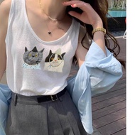 Áo thun BA LỖ nữ chất cotton xược in hình thời trang ANHSTORE áo 3 lỗ nữ thun IN HÌNH phong cách Hà