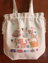 Cute Bag กระเป๋าผ้า Tote bag ถุงผ้า กระเป๋าผ้าดิบ กระเป๋าเพ้นท์ กระเป๋าปิ่นโต Handmade กระเป๋าถือ Made in Thailand ของฝาก Lunch bag ของขวัญ Save the world