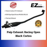 💨 Paip Exhaust Racing Open Black Corbra GTC, EX5 Ego EgoS Kriss W125S