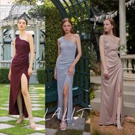 LALIT STUDIO Vendy Dress One-Shoulder Evening Elegant Style Well-Tailored IG Brand Wedding