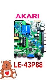 MAINBOARD REGULATOR MESIN TV LED AKARI LE-43P88 MB LE-43P88