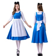Maid Costume Halloween Adult Performance Costume Alice in Wonderland Blue and White Alice Costume CO