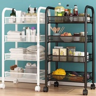 Ready Stock 🔥Trolley Rack Home Storage Office File Kitchen Organizers 3 aTier / 4 Tier / 5 Tier