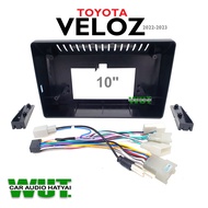 YARIS ATIV หรือ VELOZ หน้ากากตรงรุ่น สำหรับจอ 10นิ้ว พร้อมปลั๊กตรงรุ่น สำหรับ โตโยต้า เวลอส ยาริส เอ