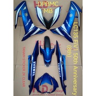 Coverset cover set tanam sticker (HLD Racing) yamaha lc135 v8 Fi 135lc v8 Fi 50TH Anniversary (8th)