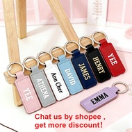 Personalised PU Leather Keychain