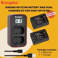 KingMa Sony NP-FZ100 Battery Charger Kit for Sony A1 A9 II A9 A7S III A7R IV A7R III A7C A7C II A7 I