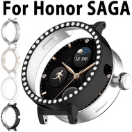 PC Case For Honor Choice SAGA 2 Diamond Crystal All-Around Protective Cover Smart Watch Protector Bu