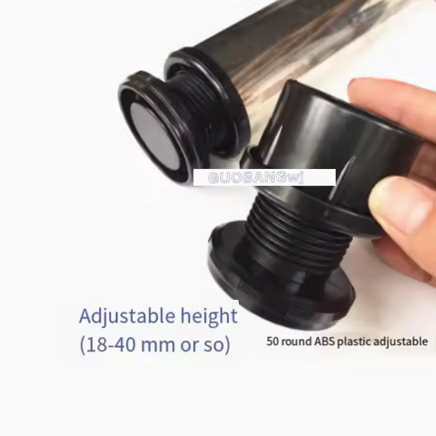 1~20Pcs Adjustable Plastic Furniture Leg 30x30mm 40x40-60x60mm Table Leg Chair Sofa Base Leveling He