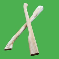 Premium Doran Original Teak Wood SNI Thick Hoe - Doran Thick Hoe Handle Plantation Tools Farmer Tool