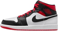 Jordan Nike Air 1 Mid Men's Shoes Black/Fire Red-White DQ8426-060