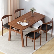 SG Sales Dining Table Home Small Apartment Modern Simple Dining Tables and Chairs Set Dining Table Rectangular Table Leisure Fast Food Restaurant Table and Chair Home Dining Chair