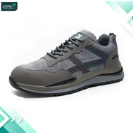 รองเท้าเซฟตี้ (Safety) รุ่น OZUKA  หัวเหล็กกันชน มีแถบสะท้อนแสง พื้นยางกันลื่น เพิ่มความปลอดภัย
