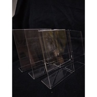 Full refund if fake, Original acrylic 3R L shape card stand, display holder, acrylic standee, menu s
