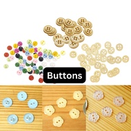 🌸 Resin Button Round Hole Circle Flower Mini Colourful Polkadot Size 0.5cm / 1.0cm / 1.5cm / 2.0cm