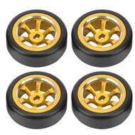 RC Drift Tire, 4pcs RC Metal Drift Tire RC Car Accessories Compatible with Wltoys K969 K989 P929 1/2