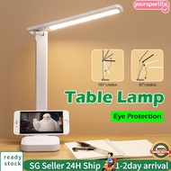 Study Lamp Foldable Rotatable Desk Lamp Touch Switch LED Table Lamp Rechargeable LED Night Light Bri