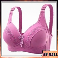 Women Bra Plus Size BC Cup Wireless Full Cup 3D Shape Polyester Baju Dalam Wanita Bra Tanpa Dawai /T