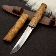 มีดทันโตะ เหล็ก SKD-11 เปิดคม ด้ามไม้หมุดโมเสก TDG-003 มีดพก EDC Camping Survival พร้อมส่ง