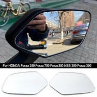 MotorPark Pair Motorcycle Convex Mirror Increase Rearview Mirrors Side Mirror View Vision Lens Accessories For HONDA Forza 350 Forza 750 Forza350 NSS 350 Forza 300