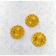 25 mm Wheel Bead Sequins - Gold Silver/ (5 grams)