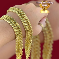 Copper bracelet engraved with number 9999 and lock for men and women, free with washing liquid