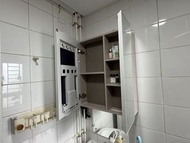 雙門浴室鏡櫃｜鏡面收納櫃 公屋廁所適用 