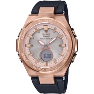 CASIO Womens Baby-G MSG-W200G-1A1JF [G-MS Small Radio Wave Solar IP Wristwatch] Round Watch Black To