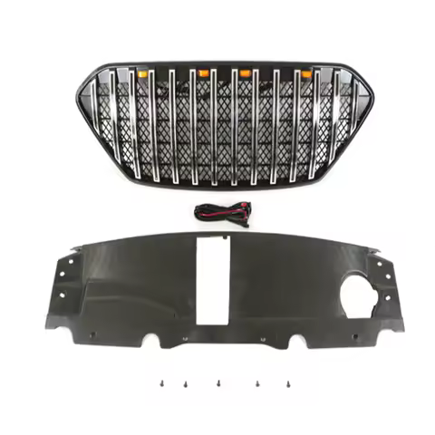 Racing Grills For Hyundai ix35 2010 2011 2012 2013 ABS Front Grille Radiator Grill Bumper Mask