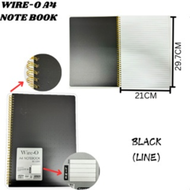 A4 WIRE-O NATURAL PP COVER NOTE BOOK 80GSM 80S LINE/BLANK/GRID/DOTTED (SW32622/SW32617/SW32627/SW326