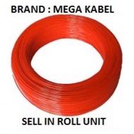 (25MM)Mega Kabel PVC INSULATED WIRE CABLE 25MM² 1 Roll=100Meters
