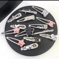 Set of 15 Korean style min min silver-plated hairpins