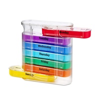Set Of Medicine Cartridges For 1 Week 28 Compartments Clear Box Type