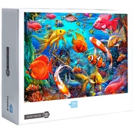 Ready Stock Ocean Underwater World Marine Life Dolphin Sea Jigsaw Puzzles 1000 Pcs Jigsaw Puzzle Adult Puzzle Creative Gift
