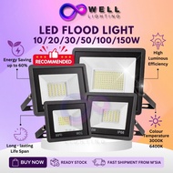 Lampu Kecemasan Banjir Luar Outdoor LED Flood Light 10W 20W 30W 50W 100W 150W Spotlight Waterproof I