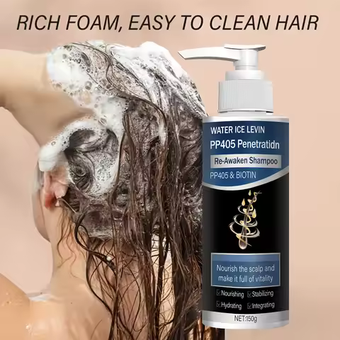 Hair Growth Shampoo 1+1 Pack 150g With Biotin Collagen Keratin Vitamin C PP405 Penetration Moisturiz