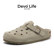 Devo半包休閑時尚套腳軟木拖鞋